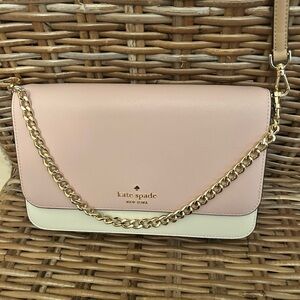 Kate Spade Pink and Cream Crossbody Bag